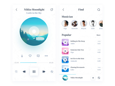 Music ui ux