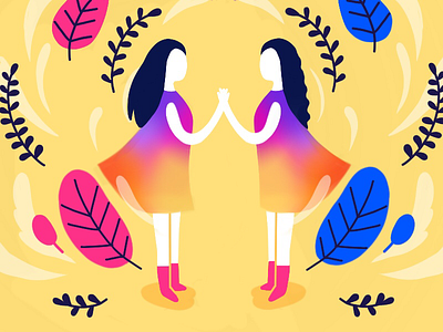 Similar or copycat ? art copycat drawing girl illustration people plant profile twins vegetable wip yellow