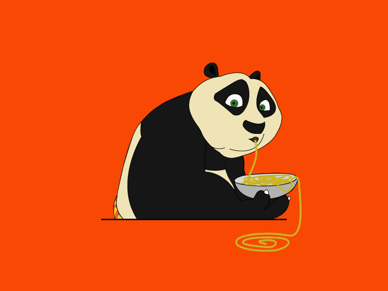 Panda Noodles - Loader cartoon foodpanda kung fu panda loader loading screen noodles panda ui web loader