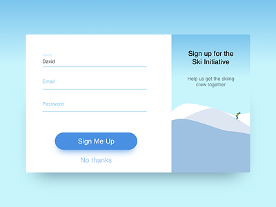 Signup Form daily ui form popup sign up signup ui web