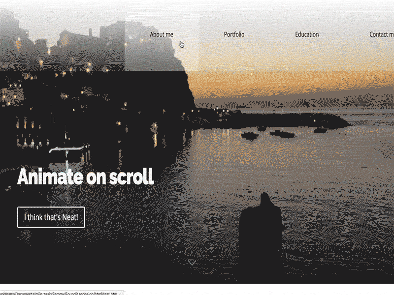 Smooth scroll animation experiment with jQuery animation scroll ux ui jquery