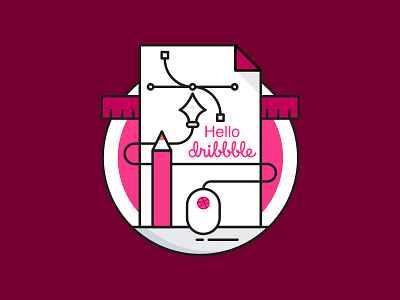 Dribbble Firstshot debut debutshot dribbble dribbblecommunity firstshot flat hellodribbble illustration player