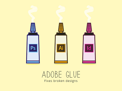 Adobe Glue - Fixes Broken Designs adobe adobeillustrator adobeindesign adobephotoshop digitaldesign dribbble dribbblers graphics shots