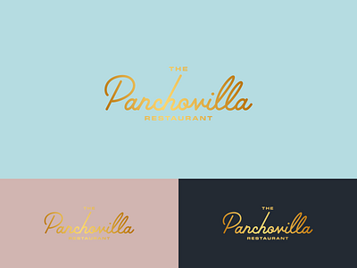 The Panchovilla Restaurant branding design logo typography