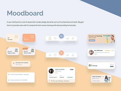 Homeservices - Moodboard UI Design