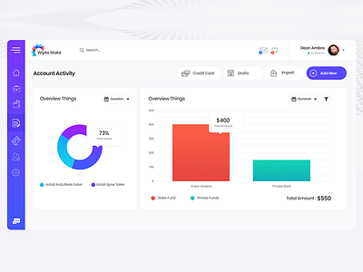 Dashboard analytics chart chart clean ui creative dashboard dashboard ui enterprise pie chart ui ux white