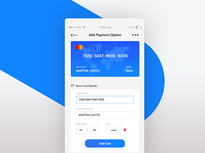 Credit Card UI