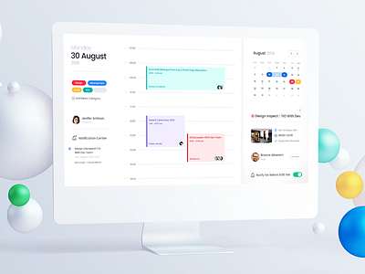 Dashboard analysis analytics calendar clean ui design erp invite invites meeting ui ux