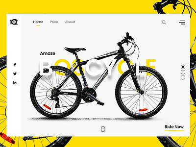 BOS-Cycle Product Page business clean ui creative cycle design enterprise product product branding product page ui ux white yellow