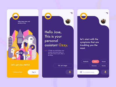 App UI app ui branding card ui clean ui creative design enterprise illustration ios login product branding product design purple signup splash ui ux yellow