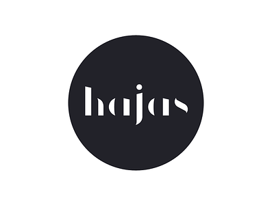 Hajas logo v1 blackandwhite hairdresser logo simplicity
