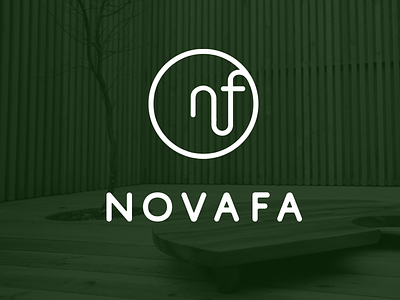 Novafa logo v1 clean furniture logo modern simple wood