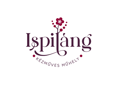 Ispiláng Kézműves Műhely artisanal flower handmade logo design