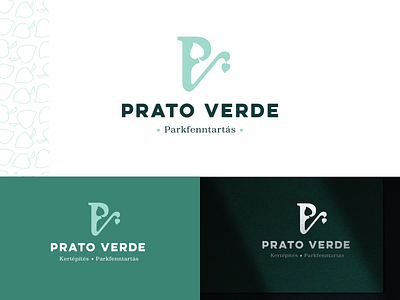 Prato Verde logo branding gardening green logo nature plant