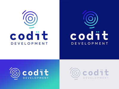 Logo: codit development branding colorful logo software development