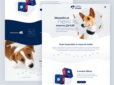 Pet bites box onepager website design