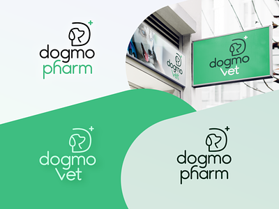Veterinary clinic and pharmacy branding branding clean dog logo pharmacy vet
