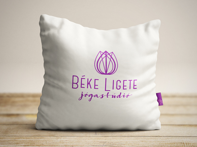 Béke Ligete Jógastúdió logo lifestyle light colors logo yoga