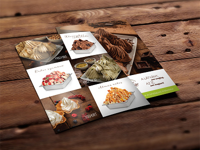 Gelato Vittorio / Ice cream brochure design brochure design gastro ice cream rustic