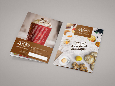 Lipoti Pékség - Bakery flyer design (A6)