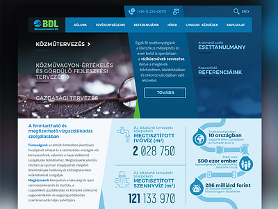 BDL Enviromental Consulting blue enviromental infographic redesign water webdesign