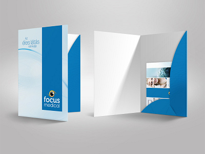 Laser eye surgery folder design branding folder laser eye surgery