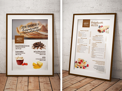 Bakery price table (crepes) bakery branding crepe gastro rustic