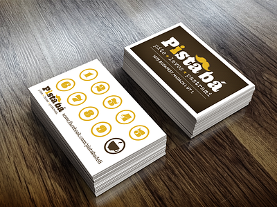 Pista ba – Coffee Card design card coffee shop logo