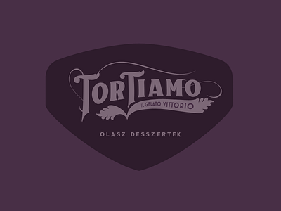 TorTiamo italian desserts dessert logo sweets vintage logo