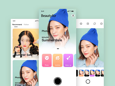 Beauty Air app design app design ui ux 图标