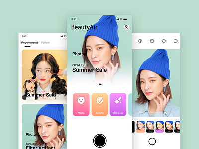 Beauty Air  app design