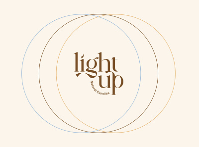 Light Up - Natural Candles branding candles design graphic design logo logotype packaging visual identity