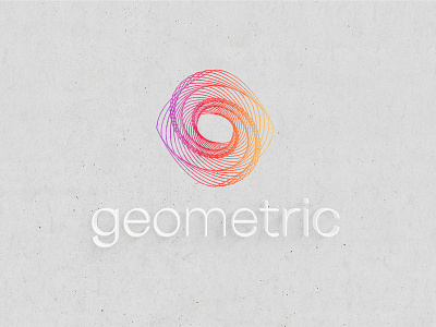 Geometric apple behance branding geometry logo macbook paper