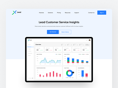 Lead Customer Service Insights | Landing Page