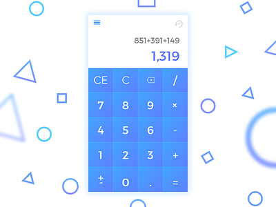 Calculator App UI Design #DailyUI004 apps apps design calculator calculator app dailyui iphone iphone apps login sign in sign up ui ux