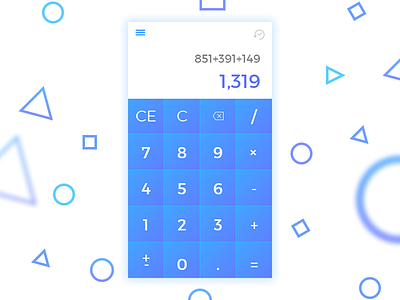 Calculator App UI Design #DailyUI004