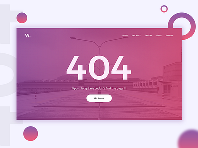 404 Page UI Design #DailyUI008