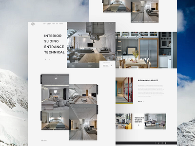 Interior Design Landing Page UI Design