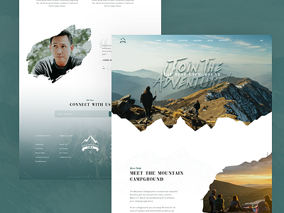 Mountain Trekking Landing page Design