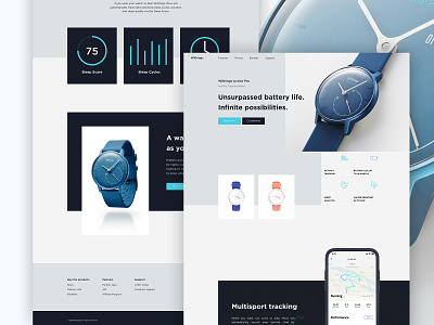 Activity Tracking Watch Website Design