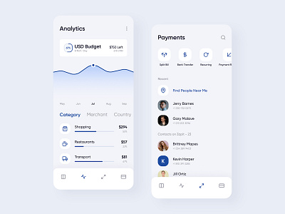 Digital Bank App UI Design