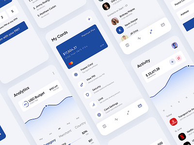 Digital Bank App UI Design Collection