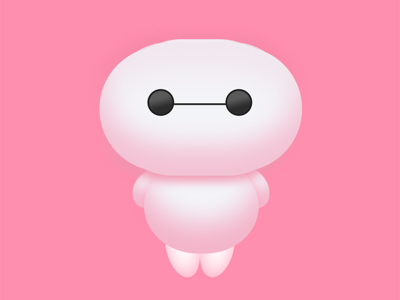 Cute great white cartoon head