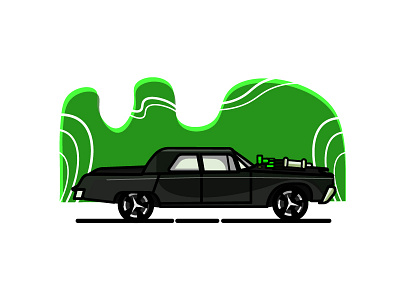Chrysler Imperial 1965 car green hornet