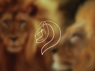 Lion animals design graphic illustrator line lion logedesign logo minimal