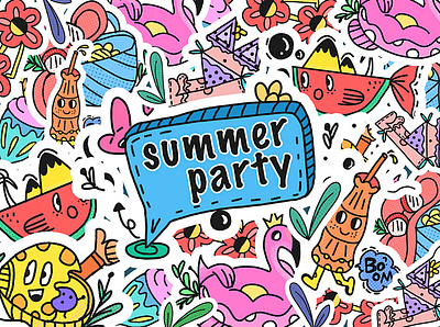 SUMMER PARTY illustration