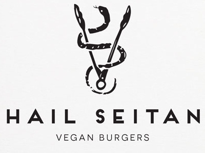 Hail Seitan branding vegan visual identity