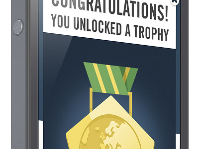 Footbaholic Quiz Trophy Badge badge interface ios iphone trophy ui ux