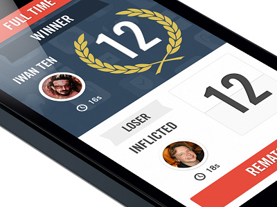 Footbaholic Quiz App Full Time app interface ios iphone ui ux
