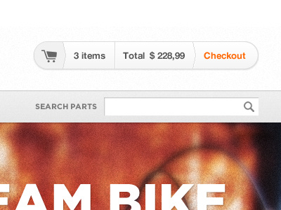 Bike Shop Checkout ecommerce interface ui